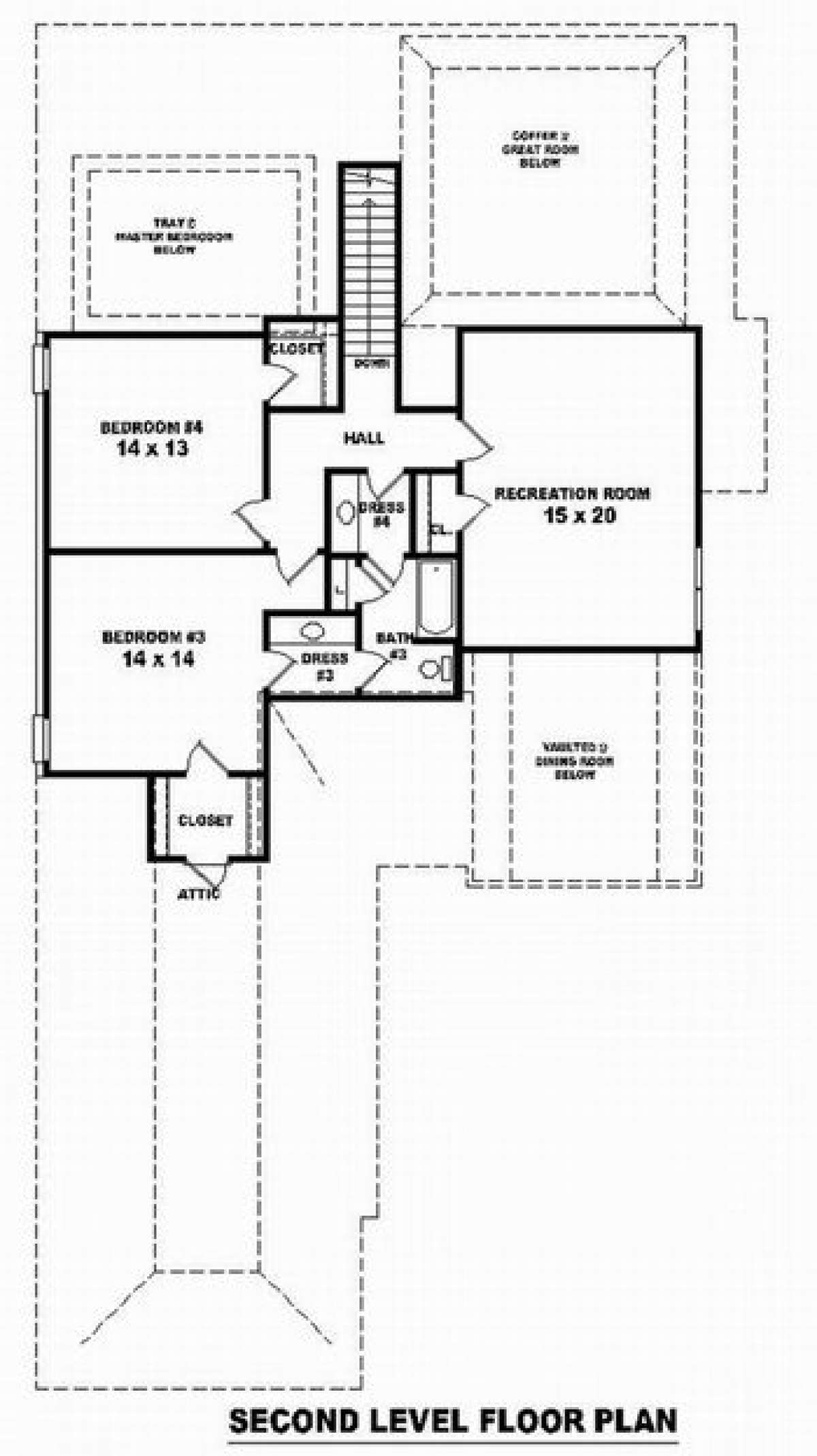 Floorplan 2 for House Plan #053-01403