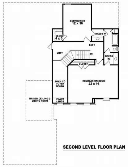 Floorplan 2 for House Plan #053-01409