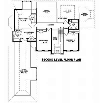 Floorplan 2 for House Plan #053-01412
