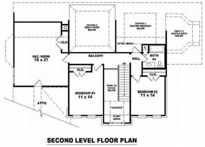 Floorplan 2 for House Plan #053-01414