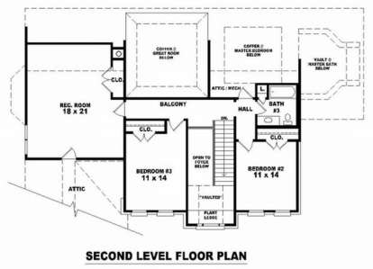 Floorplan 2 for House Plan #053-01415
