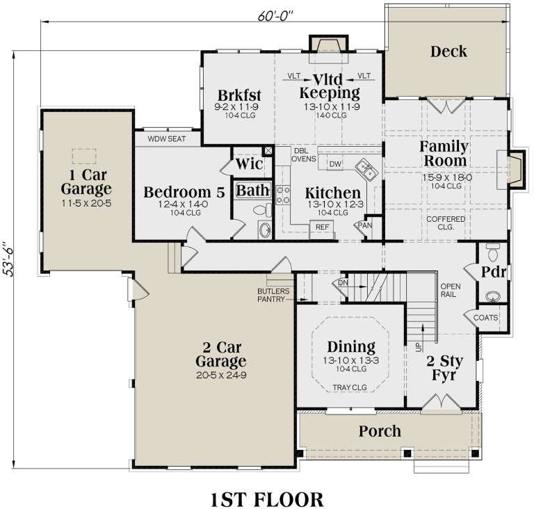 House Plan House Plan #90 Drawing 1