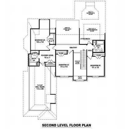 Floorplan 2 for House Plan #053-01416
