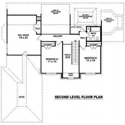 Floorplan 2 for House Plan #053-01417