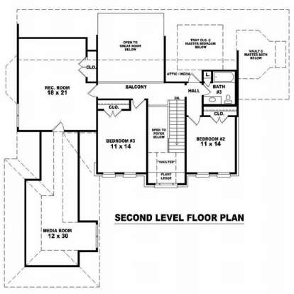 Floorplan 2 for House Plan #053-01419