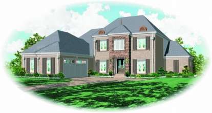 French Country House Plan #053-01421 Elevation Photo