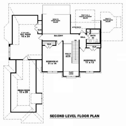 Floorplan 2 for House Plan #053-01421
