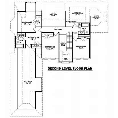 Floorplan 2 for House Plan #053-01426