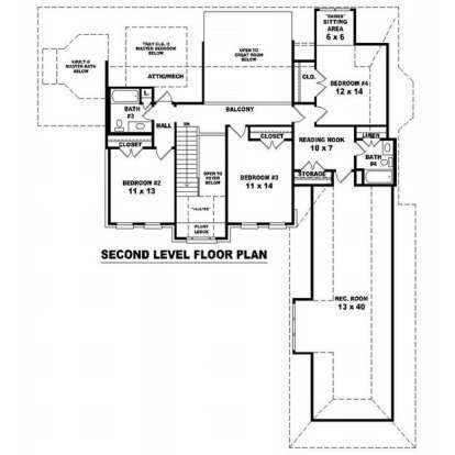 Floorplan 2 for House Plan #053-01427