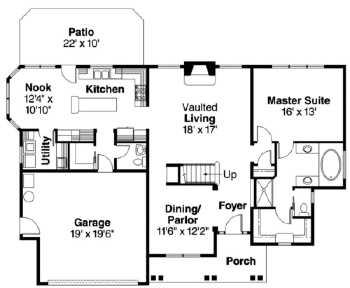 Main Floor  for House Plan #035-00251