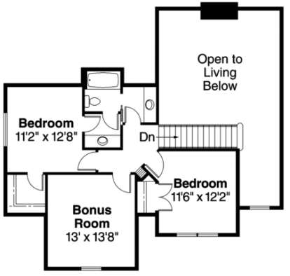 Second Floor for House Plan #035-00251