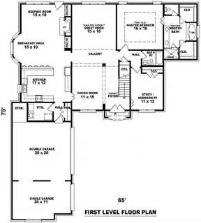 Floorplan 1 for House Plan #053-01444