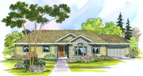 Traditional House Plan #035-00252 Elevation Photo