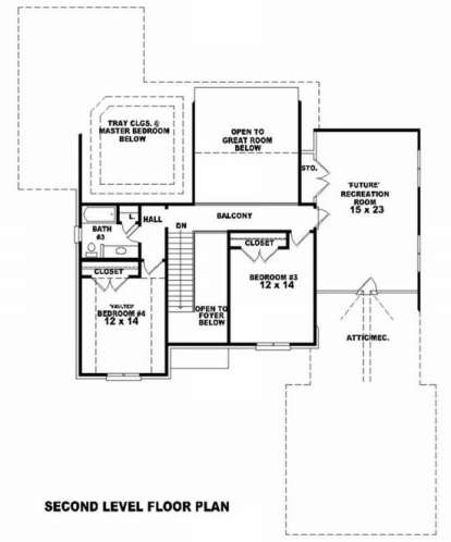 Floorplan 2 for House Plan #053-01451