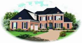 French Country House Plan #053-01452 Elevation Photo