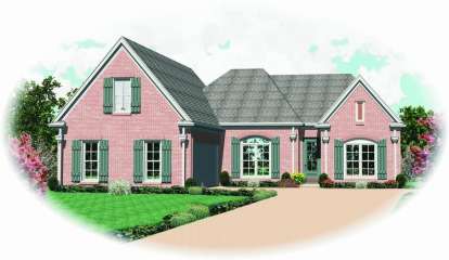 French Country House Plan #053-01453 Elevation Photo