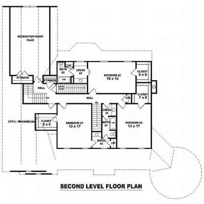 Floorplan 3 for House Plan #053-01464