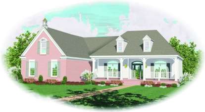 Southern House Plan #053-01468 Elevation Photo