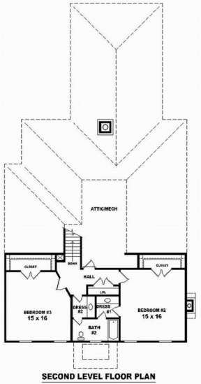 Floorplan 2 for House Plan #053-01471