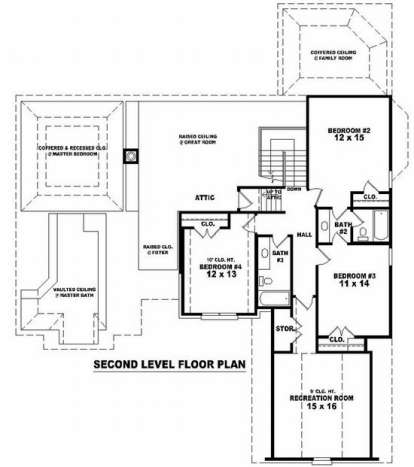 Floorplan 2 for House Plan #053-01486