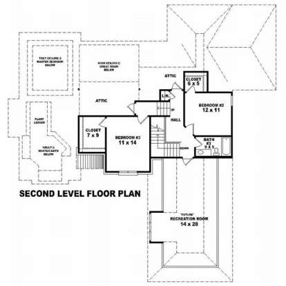 Floorplan 2 for House Plan #053-01488