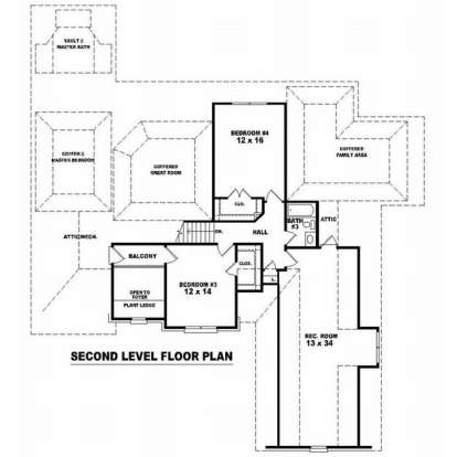 Floorplan 2 for House Plan #053-01491