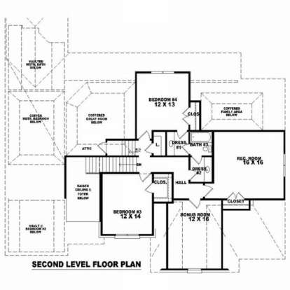 Floorplan 2 for House Plan #053-01492
