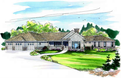 Traditional House Plan #035-00257 Elevation Photo