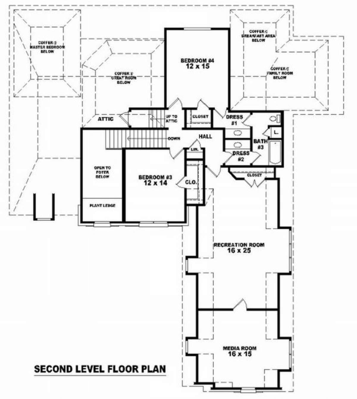 Floorplan 2 for House Plan #053-01497
