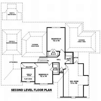 Floorplan 2 for House Plan #053-01505