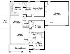 Floorplan for House Plan #035-00258