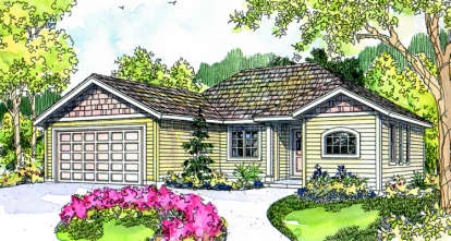 3 Bed, 2 Bath, 1354 Square Foot House Plan - #035-00259