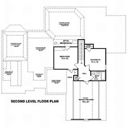 Floorplan 2 for House Plan #053-01516