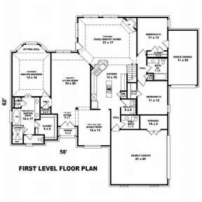 Floorplan 1 for House Plan #053-01519