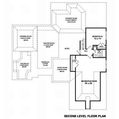 Floorplan 2 for House Plan #053-01521