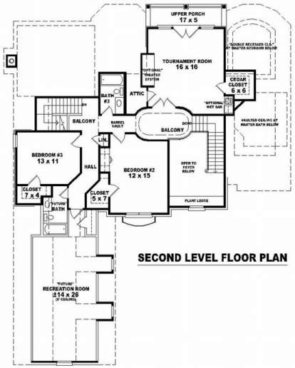 Floorplan 2 for House Plan #053-01524