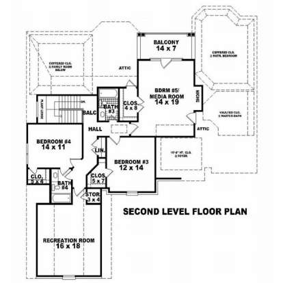 Floorplan 2 for House Plan #053-01525