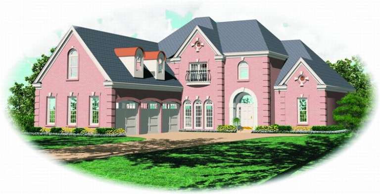 European House Plan #053-01527 Elevation Photo