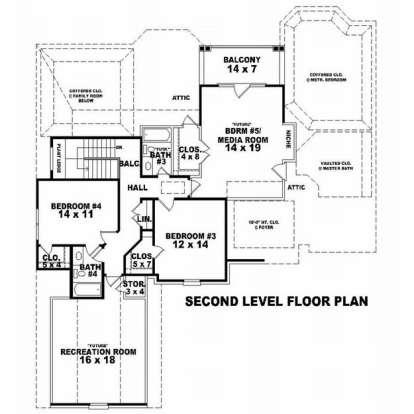 Floorplan 2 for House Plan #053-01528