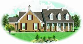 Traditional House Plan #053-01531 Elevation Photo