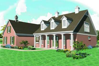 Traditional House Plan #053-01533 Elevation Photo