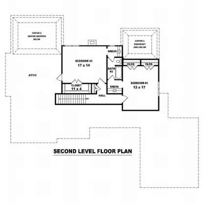 Floorplan 2 for House Plan #053-01534