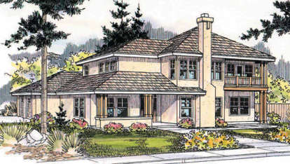 Contemporary House Plan #035-00261 Elevation Photo