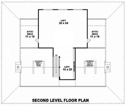 Floorplan 2 for House Plan #053-01537