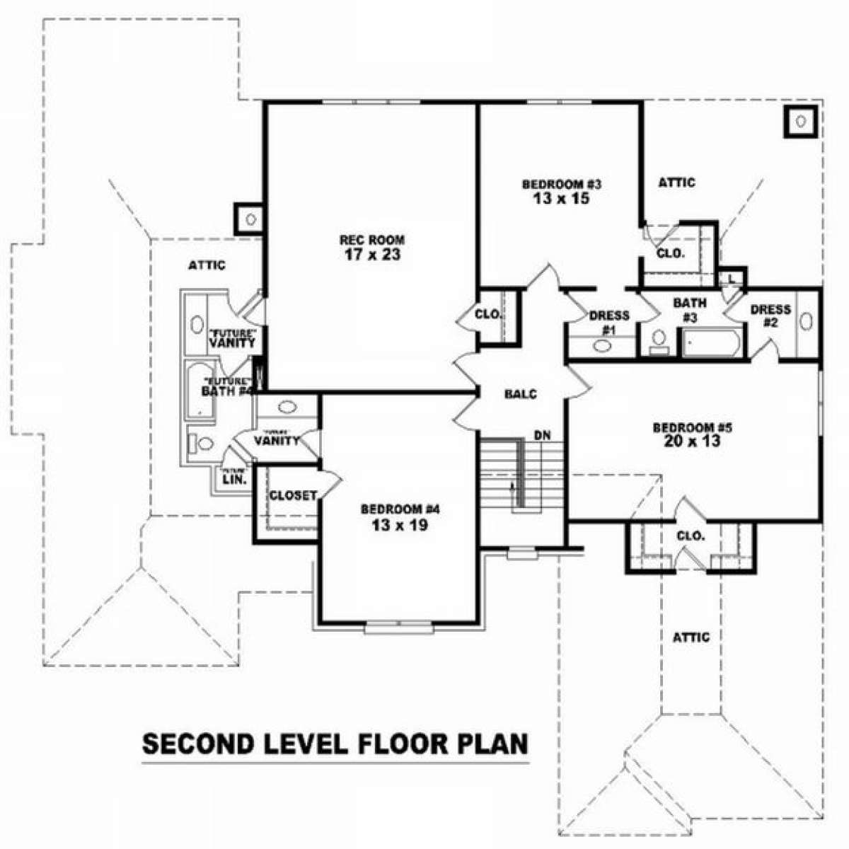 Floorplan 2 for House Plan #053-01539