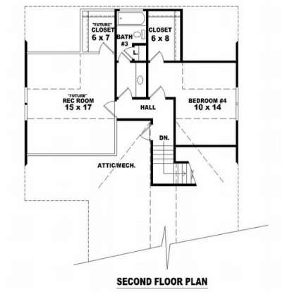 Floorplan 2 for House Plan #053-01544