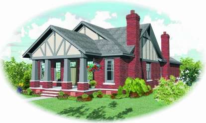 Craftsman House Plan #053-01551 Elevation Photo