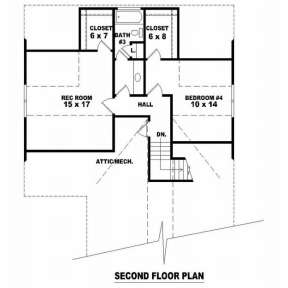 Floorplan 2 for House Plan #053-01551