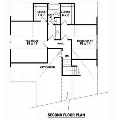 Floorplan 2 for House Plan #053-01551