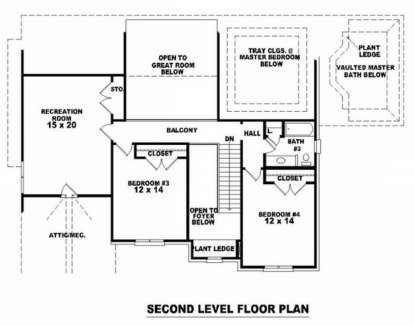 Floorplan 2 for House Plan #053-01553